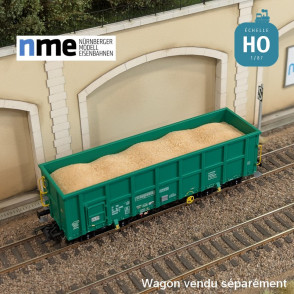 Chargement de sable pour wagon tombereau Eamnos 11,54m HO NME 951000-A - Maketis