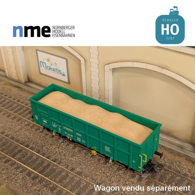 Chargement de sable pour wagon tombereau Eamnos 11,54m HO NME 951000-A - Maketis Chargement de sable pour wagon tombereau Eamnos 11,54m HO NME 951000-A - Maketis