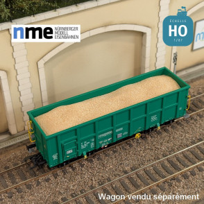 Chargement de sable pour wagon tombereau Eamnos 11,54m HO NME 951000-B - Maketis