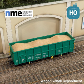 Chargement de sable pour wagon tombereau Eamnos 11,54m HO NME 951000-C - Maketis