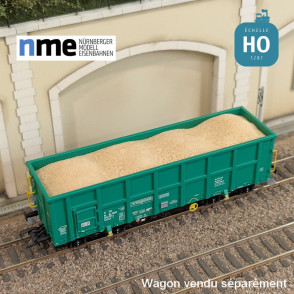 Chargement de sable pour wagon tombereau Eamnos 11,54m HO NME 951000-D - Maketis