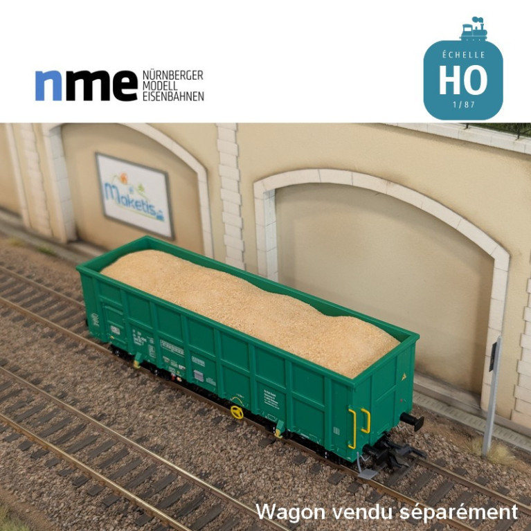 Chargement de sable pour wagon tombereau Eamnos 11,54m HO NME 951000-D - Maketis Chargement de sable pour wagon tombereau Eamnos 11,54m HO NME 951000-D - Maketis