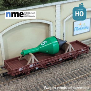 Chargement de bouée verte sur support en bois HO NME 951101 - Maketis
