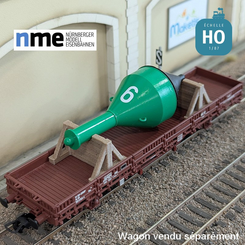 Chargement de bouée verte sur support en bois HO NME 951101 - Maketis