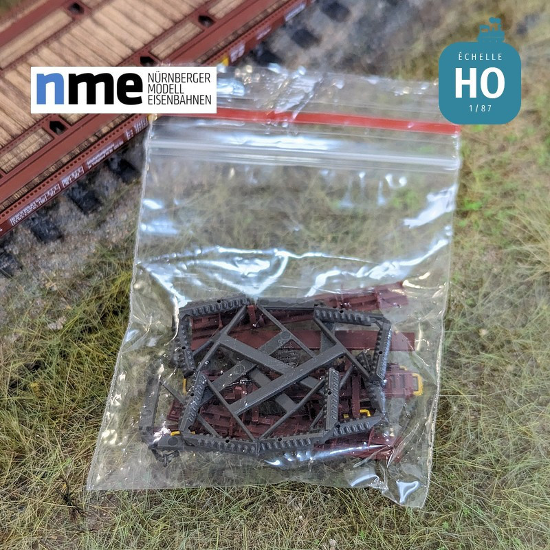 Wagon plat Laadks TWA 800A marron EP IV HO NME 531406 - Maketis