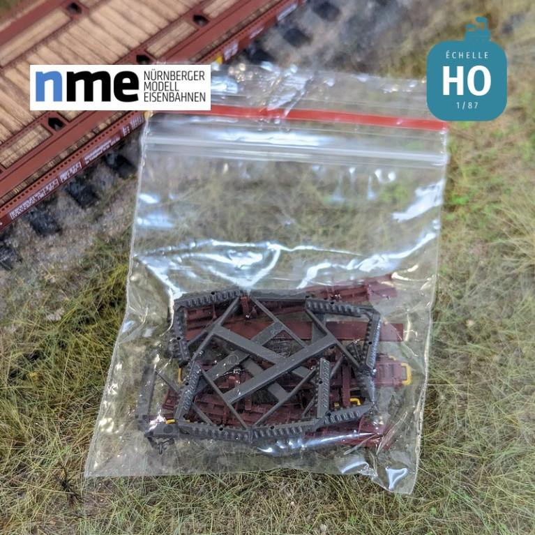 Wagon plat Laadks TWA 800A marron EP IV HO NME 531407 - Maketis