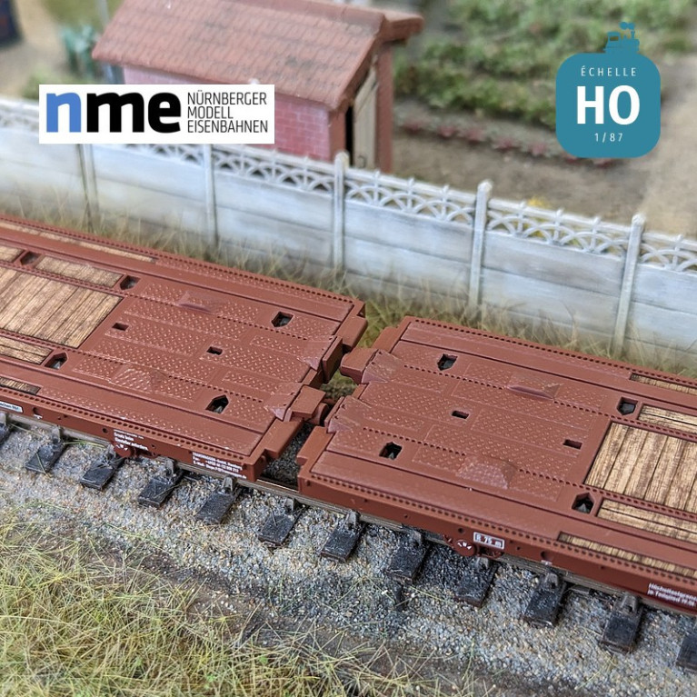 Wagon plat Laadks TWA 800A marron EP IV HO NME 531406 - Maketis