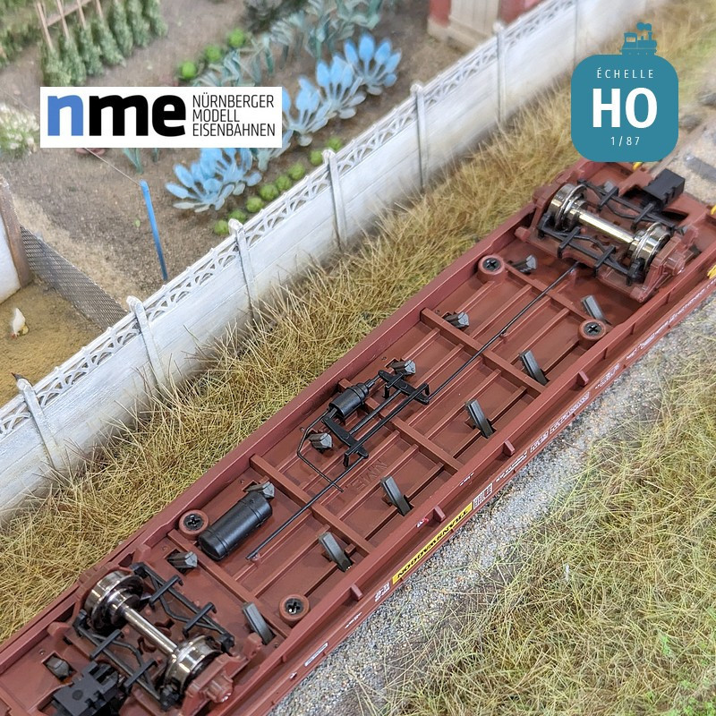 Wagon plat Laadks TWA 800A marron EP IV HO NME 531406 - Maketis