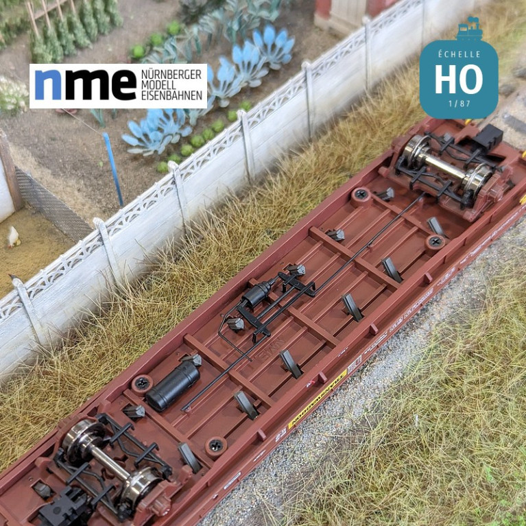 Wagon plat Laadks TWA 800A marron EP IV HO NME 531406 - Maketis