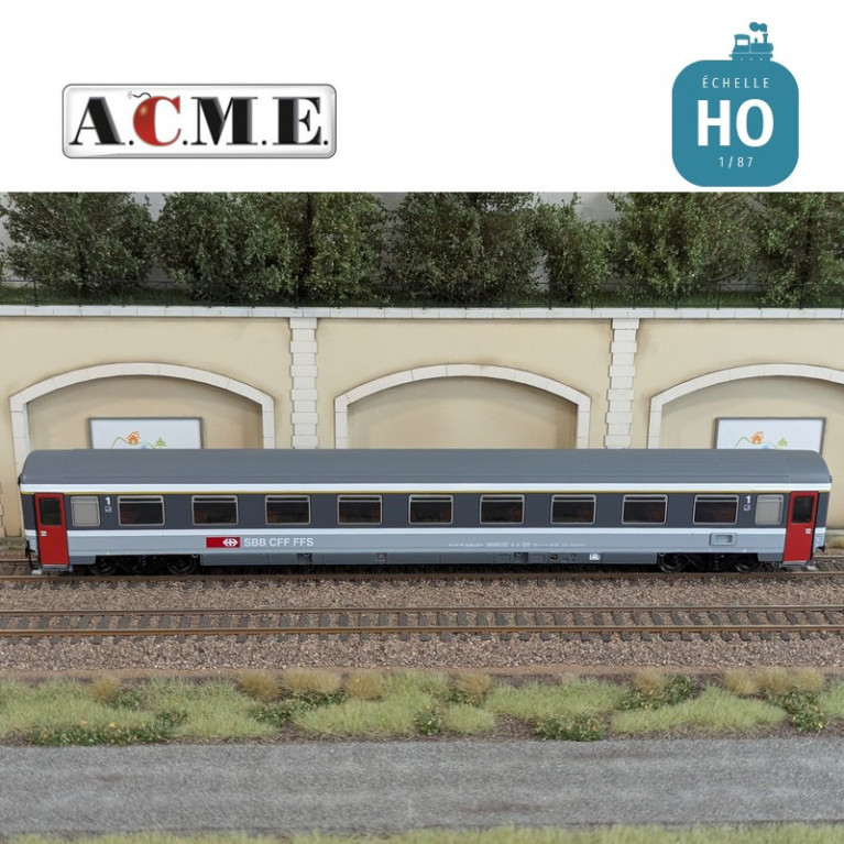 Voiture voyageurs Eurofima type Z livrée EC SBB EP V HO ACME 52402 - Maketis Voiture voyageurs Eurofima type Z livrée EC SBB EP V HO ACME 52402 - Maketis