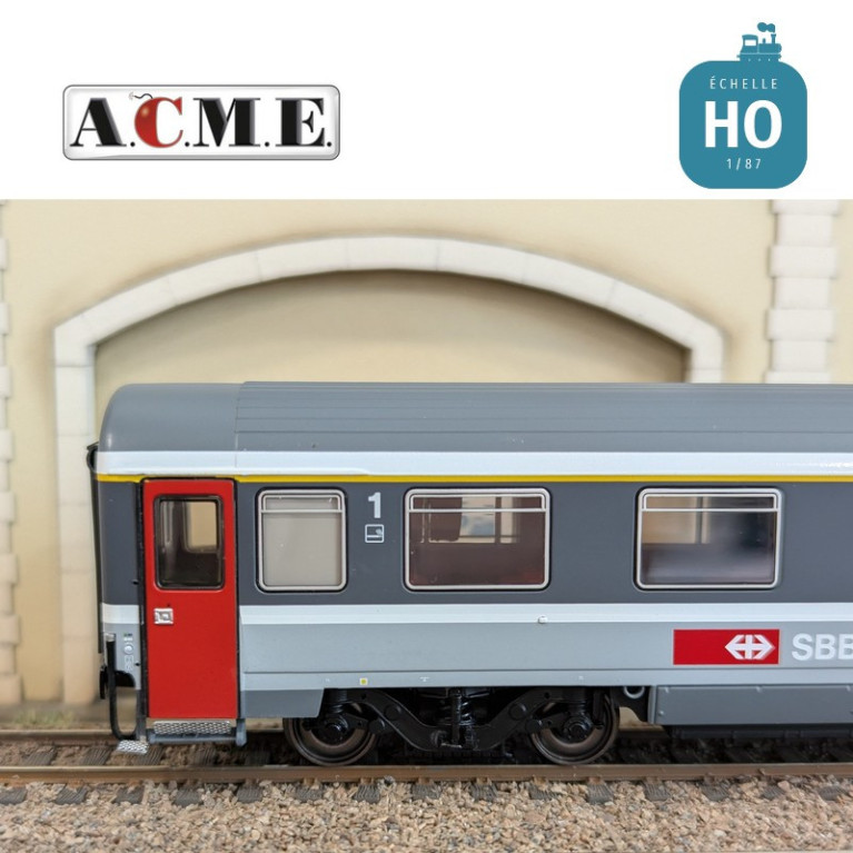 Voiture voyageurs Eurofima type Z livrée EC SBB EP V HO ACME 52402 - Maketis Voiture voyageurs Eurofima type Z livrée EC SBB EP V HO ACME 52402 - Maketis