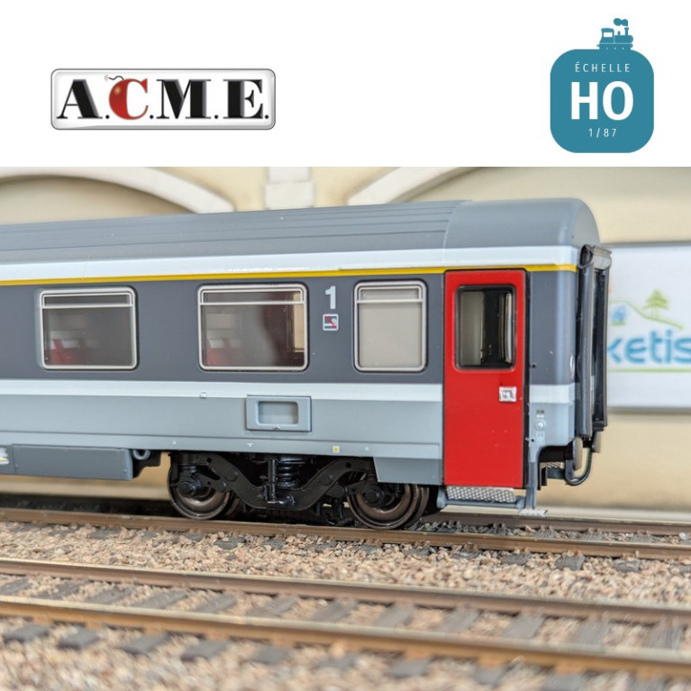 Voiture voyageurs Eurofima type Z livrée EC SBB EP V HO ACME 52402 - Maketis Voiture voyageurs Eurofima type Z livrée EC SBB EP V HO ACME 52402 - Maketis