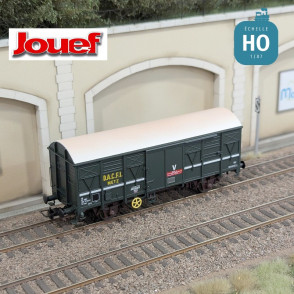 Wagon couvert à 2 essieux G4 livrée verte "D.A.C.F.I." Metz SNCF Ep V HO Jouef HJ6290 - Maketis