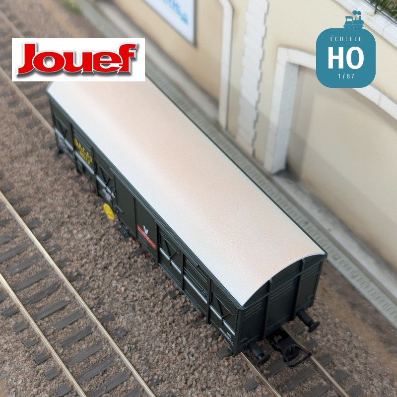 Wagon couvert à 2 essieux G4 livrée verte "D.A.C.F.I." Metz SNCF Ep V HO Jouef HJ6290 - Maketis