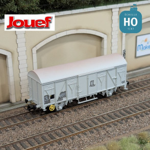 Wagon couvert 2 essieux Us (ex G4) livrée grise "V" Gare de Brétigny SNCF Ep IV HO Jouef HJ6311 - Maketis