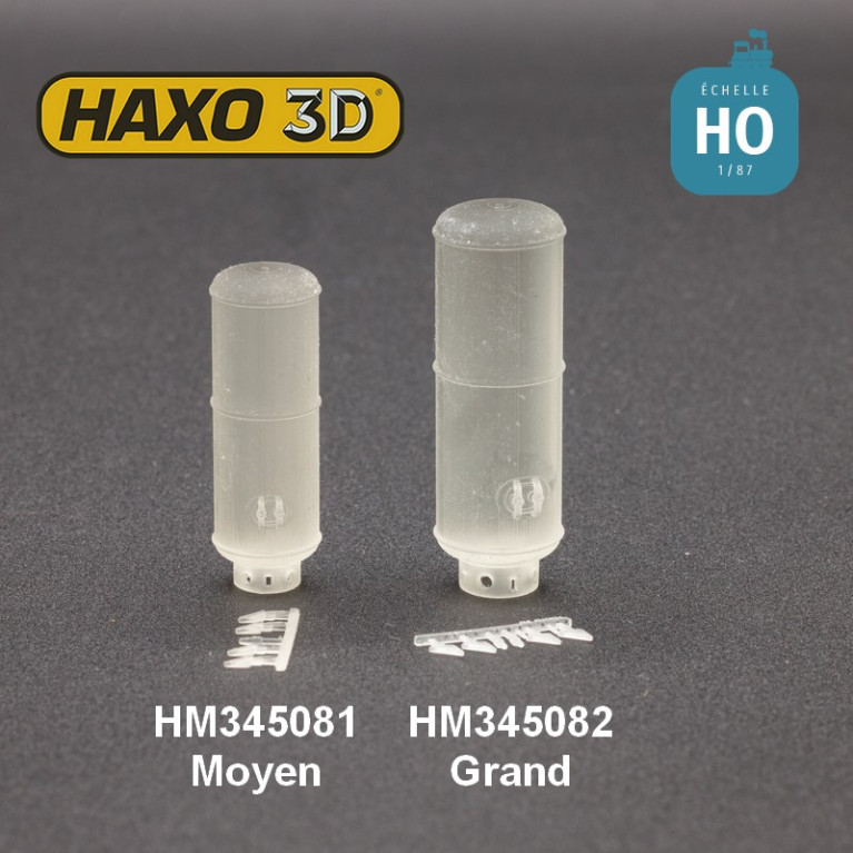 Réservoir d'air comprimé vertical moyen modèle HO Haxo 3D 345081 - Maketis Réservoir d'air comprimé vertical moyen modèle HO Haxo 3D 345081 - Maketis