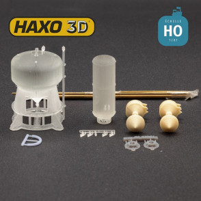 Installation de distribution de sable (Sablerie) pour engin moteur M1 HO Haxo 3D 345084 - Maketis