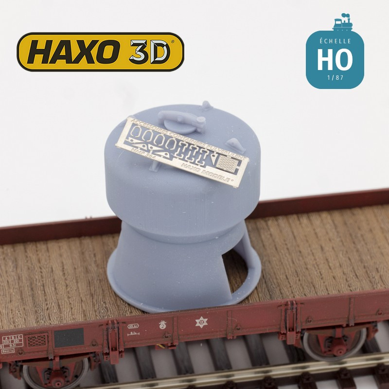 Container pulvérulent Lazareth 6800L + accessoires photogravés HO Haxo 3D 347001 - Maketis