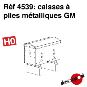 Caisses à piles métalliques GM HO Decapod 4539 - Maketis