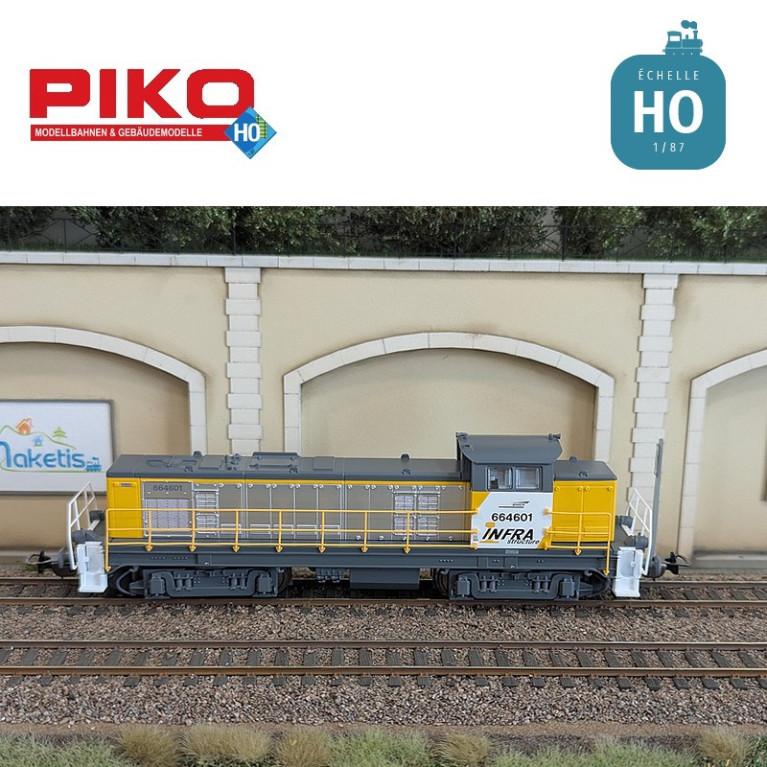 Locomotive Diesel BB 63000 SNCF Ep V Analogique HO Piko P96182 - Maketis Locomotive Diesel BB 63000 SNCF Ep V Analogique HO Piko P96182 - Maketis
