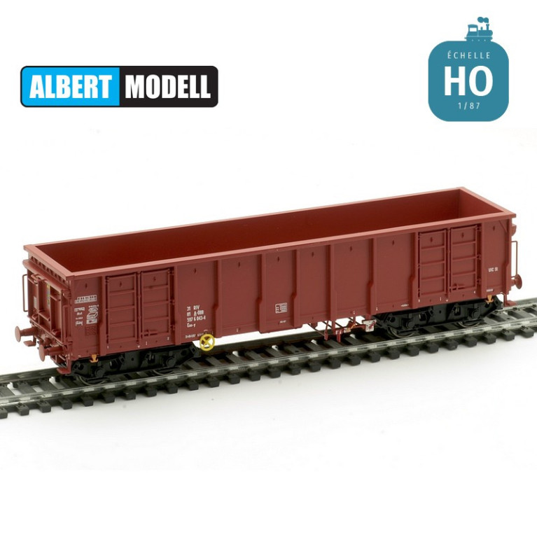 Wagon tombereau à bogies Eas-y rouge ÖBB Ep VI HO Albert Modell 597047 - Maketis Wagon tombereau à bogies Eas-y rouge ÖBB Ep VI HO Albert Modell 597047 - Maketis