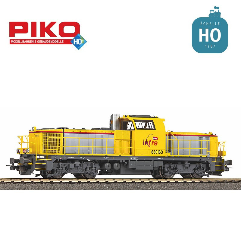 Locomotive diesel BB 60163 INFRA SNCF Ep VI Digital sonore HO Piko 96494 - Maketis