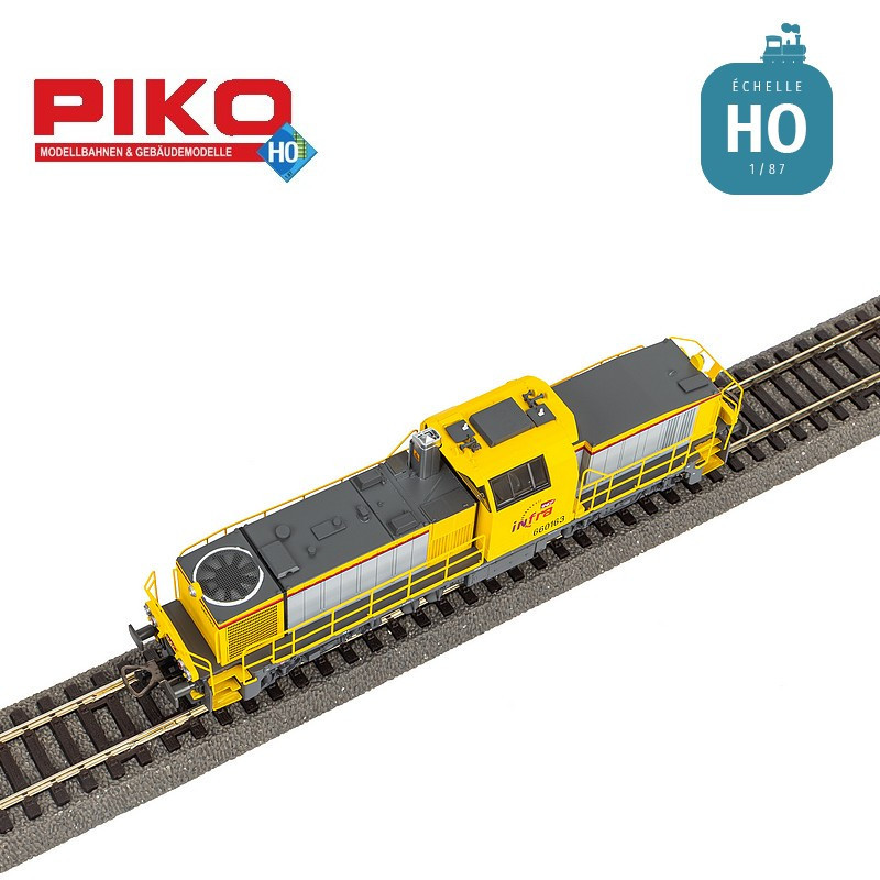 Locomotive diesel BB 60163 INFRA SNCF Ep VI Digital sonore HO Piko 96494 - Maketis