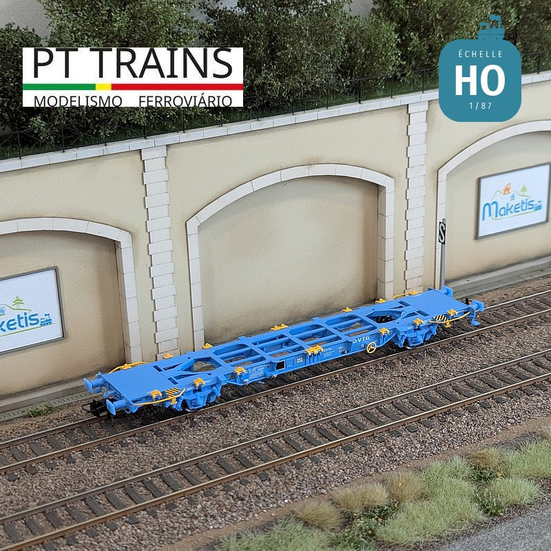 Wagon multimodal type Lgnss 45 VTG Ep VI HO PT TRAINS 100132 - Maketis