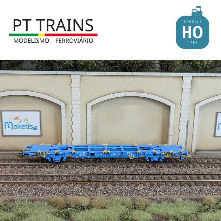 Wagon multimodal type Lgnss 45 VTG Ep VI HO PT TRAINS 100132 - Maketis Wagon multimodal type Lgnss 45 VTG Ep VI HO PT TRAINS 100132 - Maketis