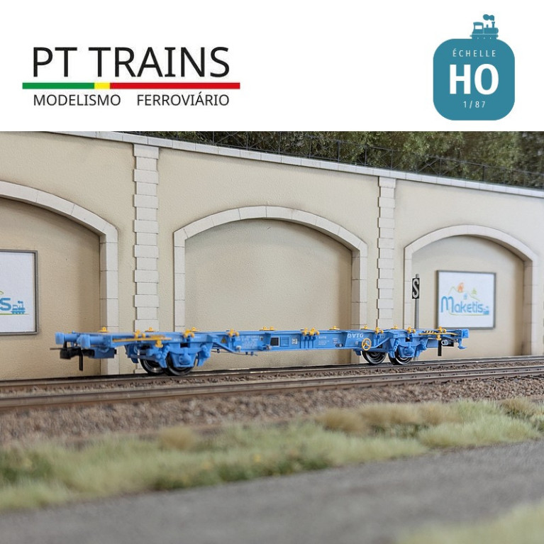 Wagon multimodal type Lgnss 45 VTG Ep VI HO PT TRAINS 100132 - Maketis Wagon multimodal type Lgnss 45 VTG Ep VI HO PT TRAINS 100132 - Maketis
