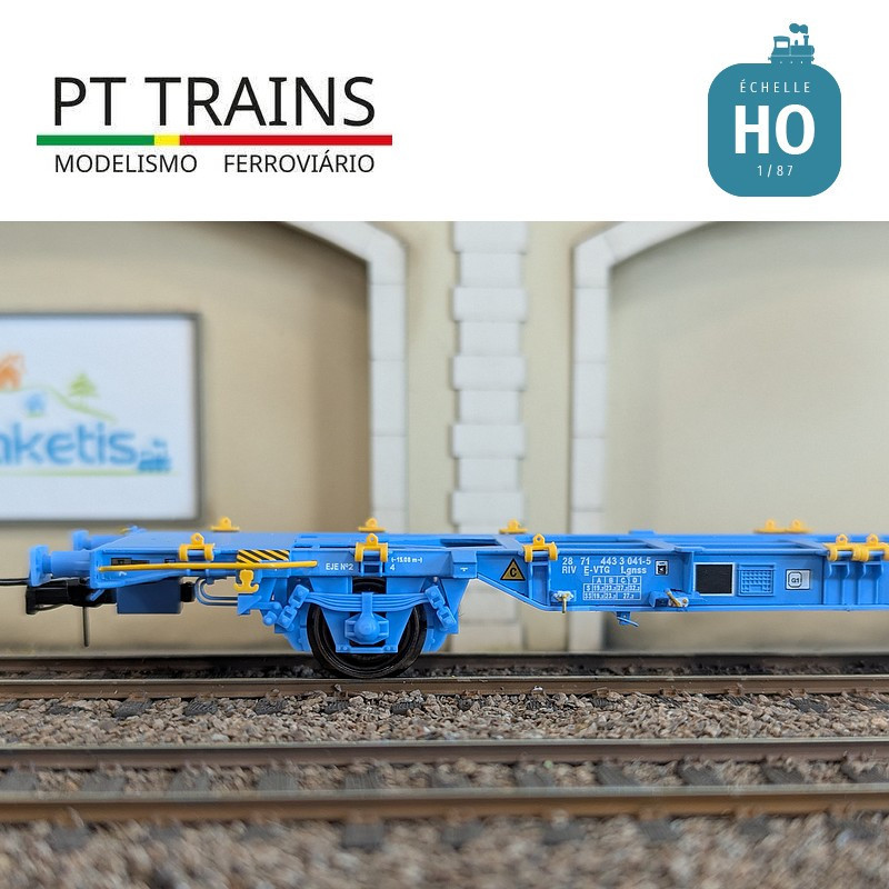 Wagon multimodal type Lgnss 45 VTG Ep VI HO PT TRAINS 100132 - Maketis
