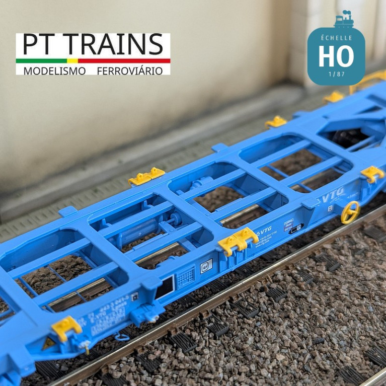 Wagon multimodal type Lgnss 45 VTG Ep VI HO PT TRAINS 100132 - Maketis Wagon multimodal type Lgnss 45 VTG Ep VI HO PT TRAINS 100132 - Maketis