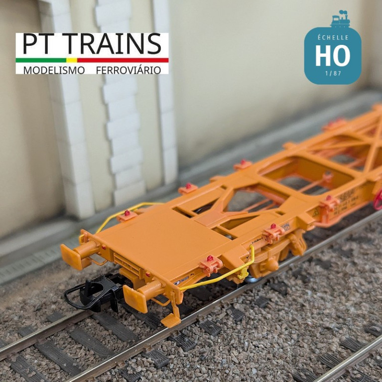 Wagon multimodal type Lgnss 45 TRANSFESA Ep VI HO PT TRAINS 100160 - Maketis Wagon multimodal type Lgnss 45 TRANSFESA Ep VI HO PT TRAINS 100160 - Maketis