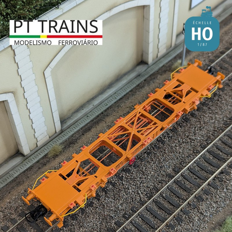 Wagon multimodal type Lgnss 45 TRANSFESA Ep VI HO PT TRAINS 100160 - Maketis Wagon multimodal type Lgnss 45 TRANSFESA Ep VI HO PT TRAINS 100160 - Maketis