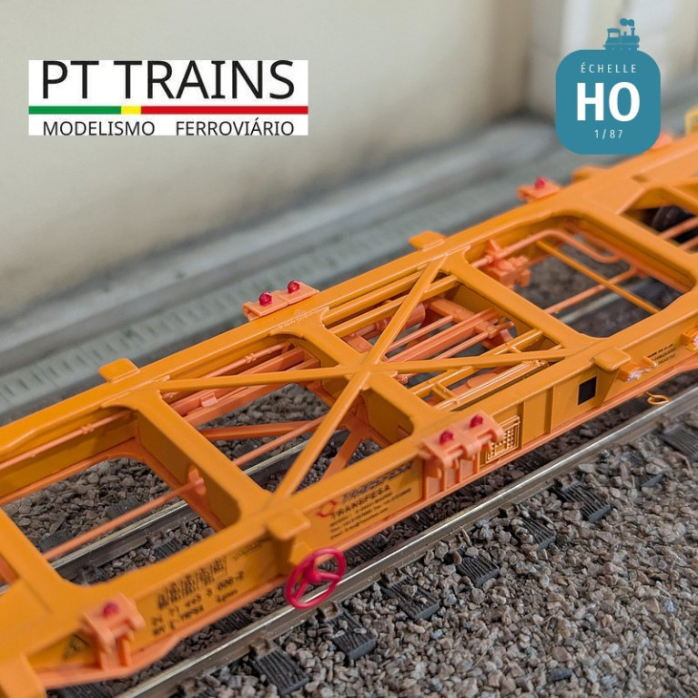 Wagon multimodal type Lgnss 45 TRANSFESA Ep VI HO PT TRAINS 100160 - Maketis Wagon multimodal type Lgnss 45 TRANSFESA Ep VI HO PT TRAINS 100160 - Maketis