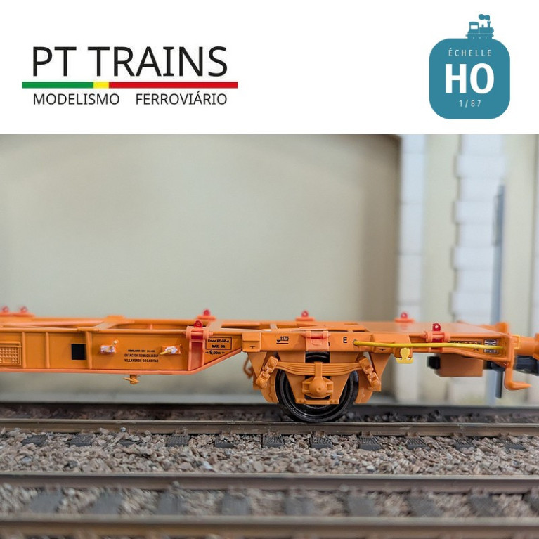 Wagon multimodal type Lgnss 45 TRANSFESA Ep VI HO PT TRAINS 100160 - Maketis Wagon multimodal type Lgnss 45 TRANSFESA Ep VI HO PT TRAINS 100160 - Maketis