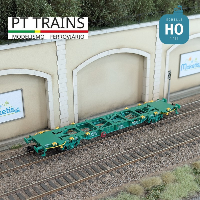 Wagon multimodal type Lgss 45 TRANSFESA Ep VI HO PT TRAINS 100180 - Maketis