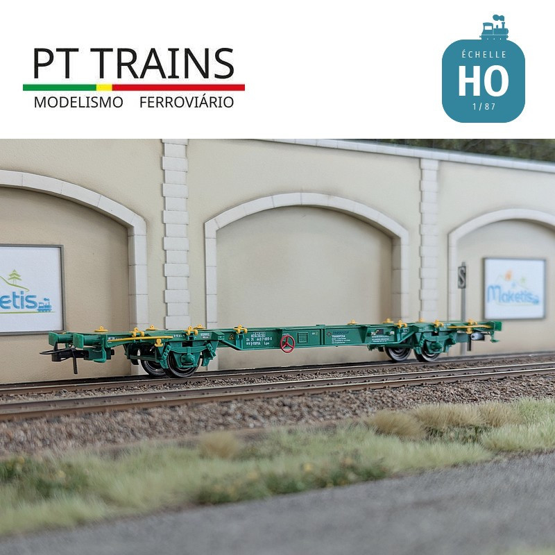 Wagon multimodal type Lgss 45 TRANSFESA Ep VI HO PT TRAINS 100180 - Maketis
