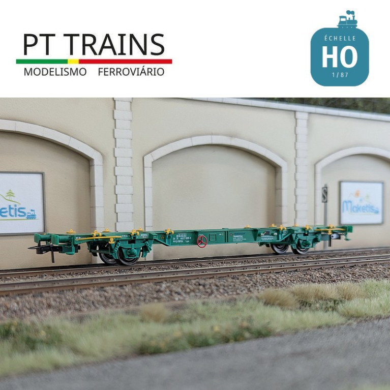 Wagon multimodal type Lgss 45 TRANSFESA Ep VI HO PT TRAINS 100180 - Maketis Wagon multimodal type Lgss 45 TRANSFESA Ep VI HO PT TRAINS 100180 - Maketis