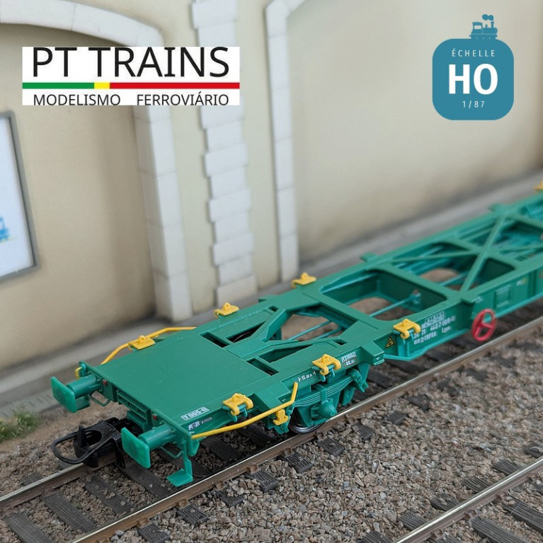 Wagon multimodal type Lgss 45 TRANSFESA Ep VI HO PT TRAINS 100180 - Maketis Wagon multimodal type Lgss 45 TRANSFESA Ep VI HO PT TRAINS 100180 - Maketis