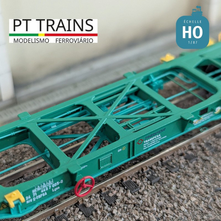 Wagon multimodal type Lgss 45 TRANSFESA Ep VI HO PT TRAINS 100180 - Maketis Wagon multimodal type Lgss 45 TRANSFESA Ep VI HO PT TRAINS 100180 - Maketis
