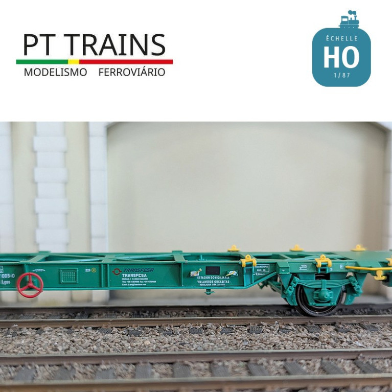 Wagon multimodal type Lgss 45 TRANSFESA Ep VI HO PT TRAINS 100180 - Maketis Wagon multimodal type Lgss 45 TRANSFESA Ep VI HO PT TRAINS 100180 - Maketis
