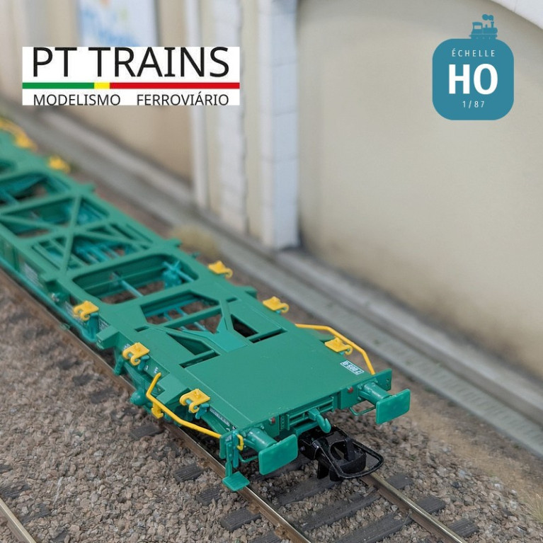 Wagon multimodal type Lgss 45 TRANSFESA Ep VI HO PT TRAINS 100180 - Maketis Wagon multimodal type Lgss 45 TRANSFESA Ep VI HO PT TRAINS 100180 - Maketis