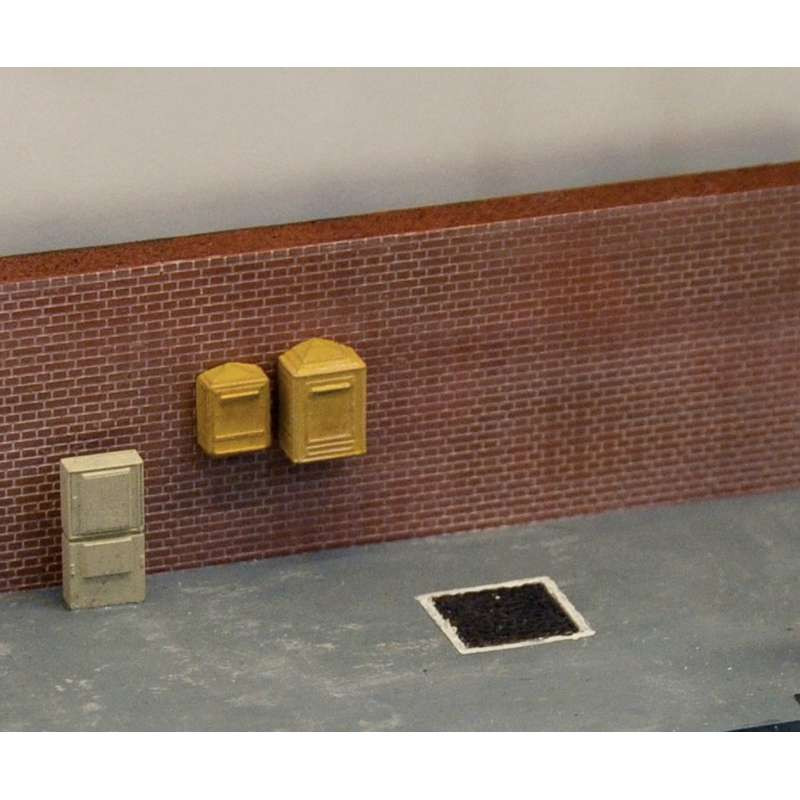 Modern letterboxes (10 pcs) H0 Decapod 5728 - Maketis