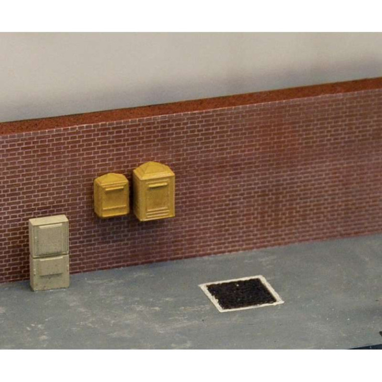 Modern letterboxes (10 pcs) H0 Decapod 5728 - Maketis