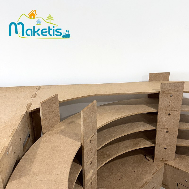 Gleiswendel-Anschluss-Set Ø118 cm Easy Module Maketis MOD63000 - Maketis