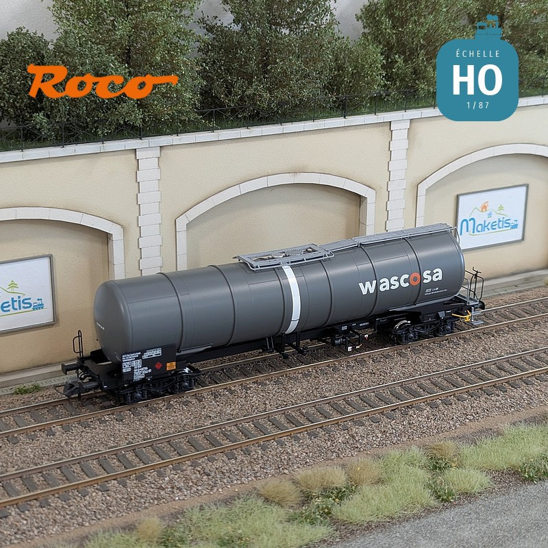 Set de 3 wagons citernes Zacns Wascosa Ep V-VI HO Roco 6600143 - Maketis