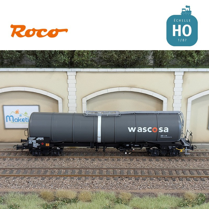 Set de 3 wagons citernes Zacns Wascosa Ep V-VI HO Roco 6600143 - Maketis