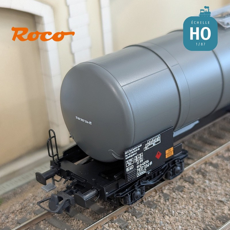 Set de 3 wagons citernes Zacns Wascosa Ep V-VI HO Roco 6600143 - Maketis