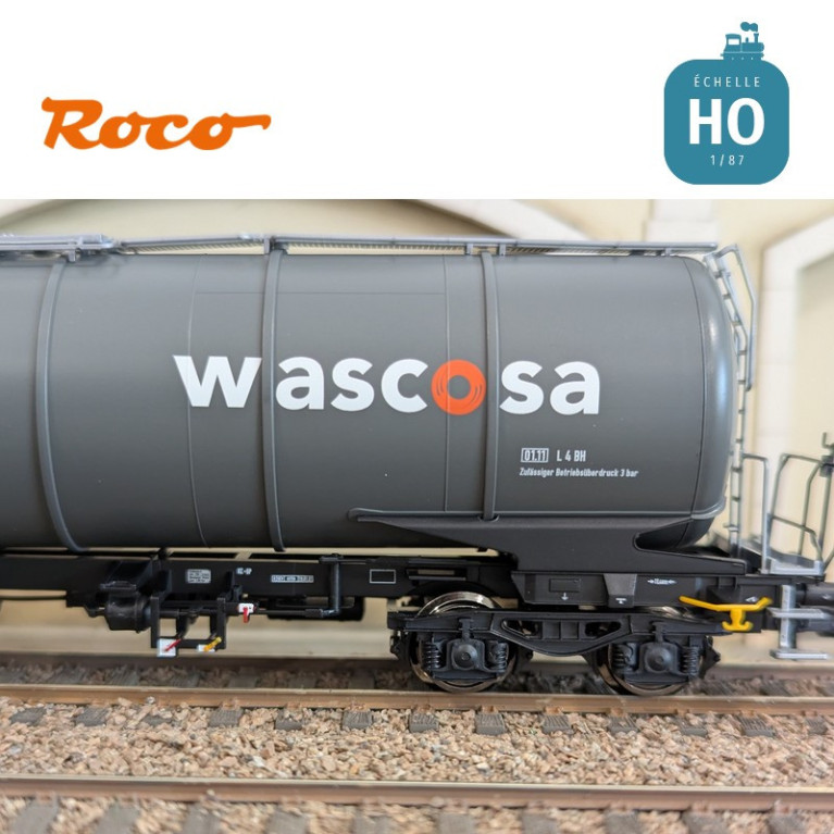 Set de 3 wagons citernes Zacns Wascosa Ep V-VI HO Roco 6600143 - Maketis
